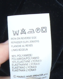 Marks and Spencer Women's Black Midi Skirt, Size 14