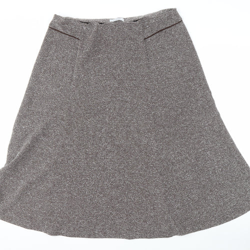 Marks and Spencer Women's Brown A-Line Long Skirt