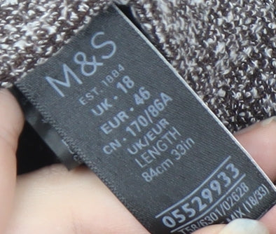 Marks and Spencer Women's Brown A-Line Long Skirt