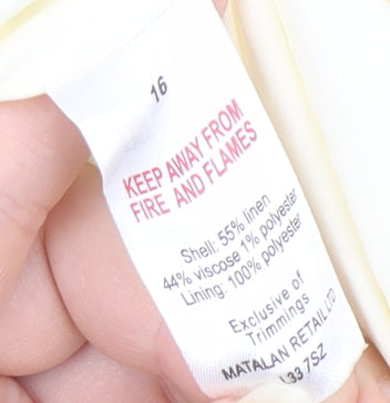 ET VOUS Women’s Striped Ivory Trousers Size 16