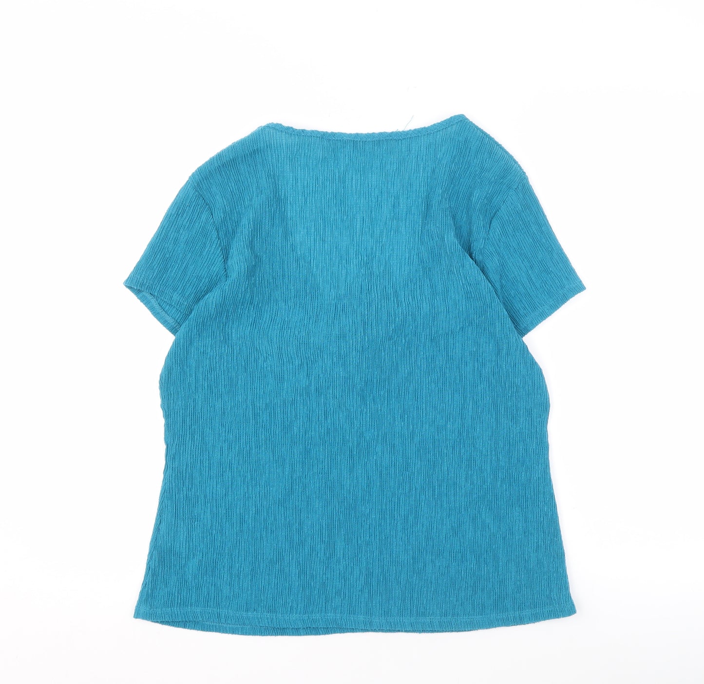 Per Una Women’s Blue V-Neck Tie Top Size 16