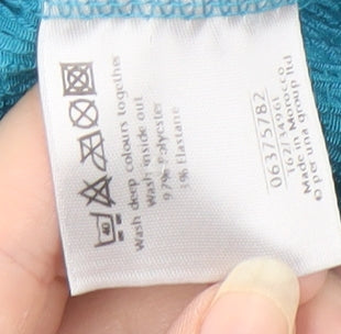Per Una Women’s Blue V-Neck Tie Top Size 16