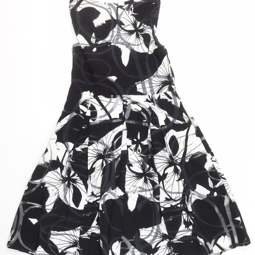 Per Una Women's Black & White Floral Dress Size 12