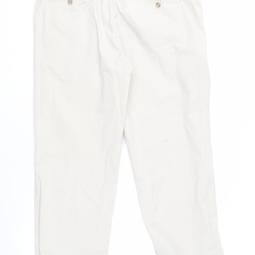 Marks and Spencer Men's Ivory Trousers 42W 29L