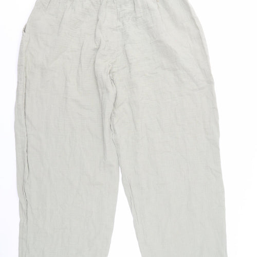 Bonmarché Women's Beige Relaxed Fit Trousers