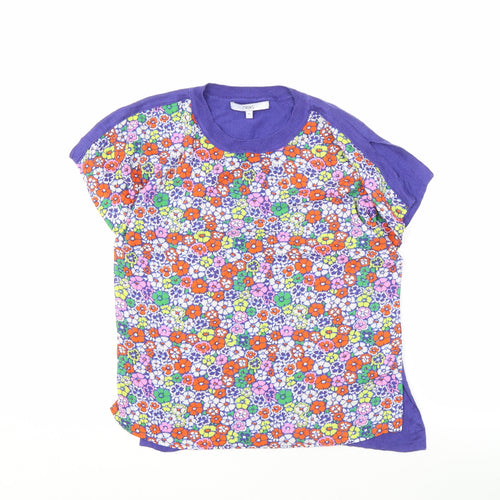 Next Women's Purple Floral Top XS