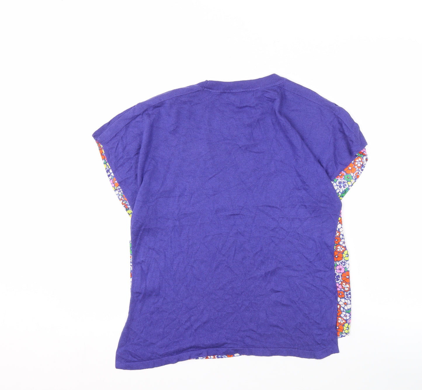 Next Women's Purple Floral Top XS