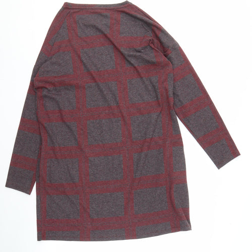 Next Women's Multicoloured Check Knit Top Size 16