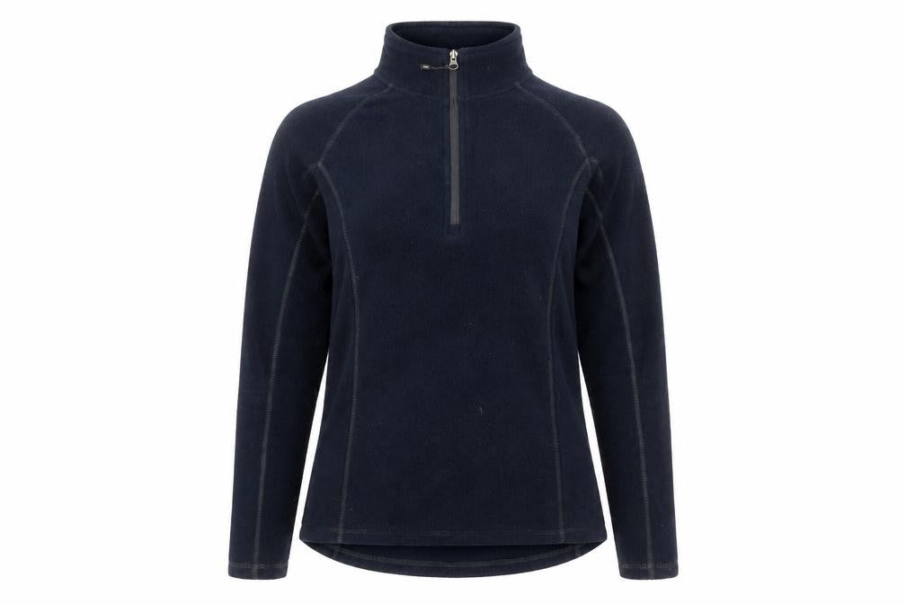 Front view of Elevate Women's Blue Microfleece Jacket S