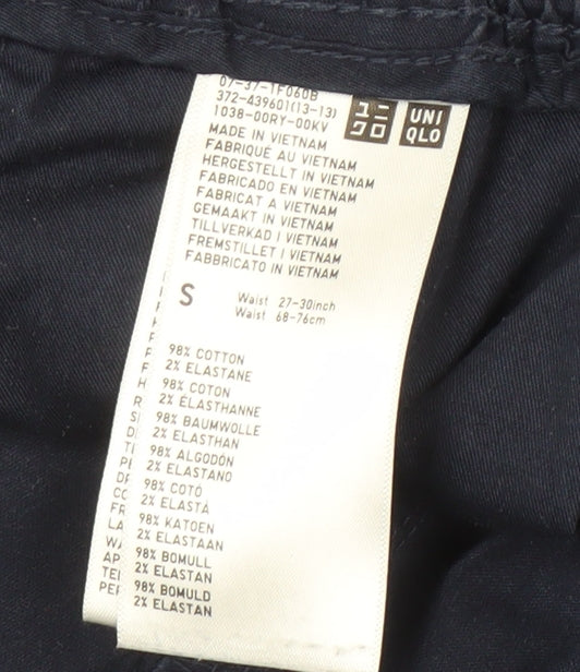 UNIQLO Men's Blue Jogger Trousers, Size S, Cotton Comfort