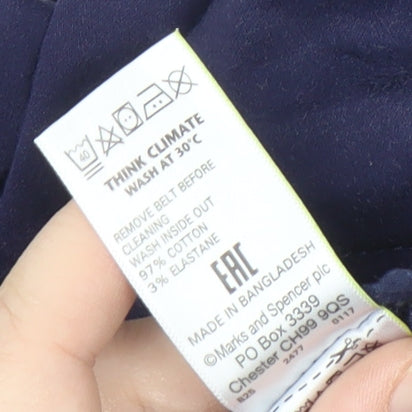 Marks and Spencer Women’s Blue Chino Shorts Size 10