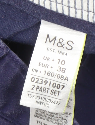 Marks and Spencer Women’s Blue Chino Shorts Size 10