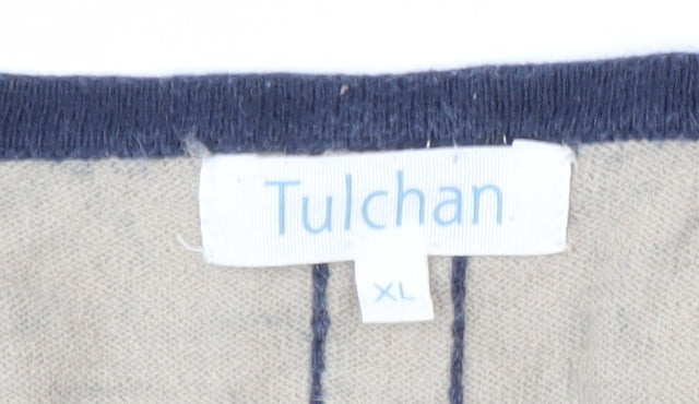Tulchan Women's Blue XL Henley Jumper