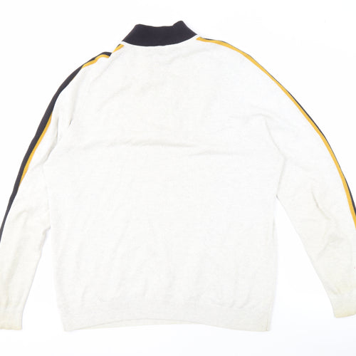 Next Men's Ivory High Neck Pullover Jumper L