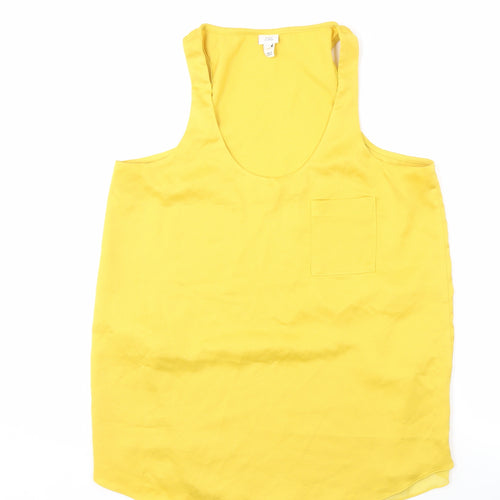 River Island Women's Yellow Tank Top Size 10 Casual