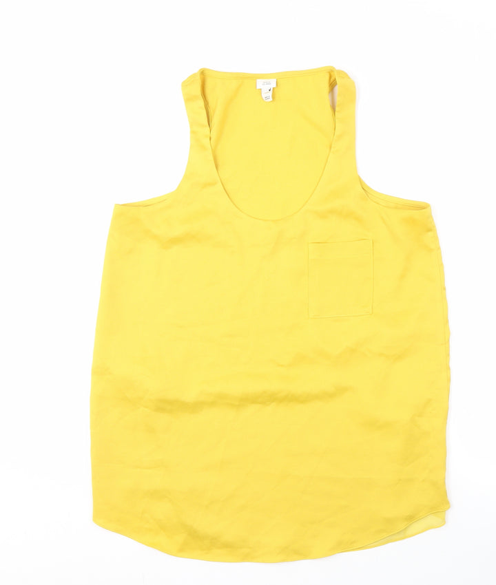 River Island Women's Yellow Tank Top Size 10 Casual