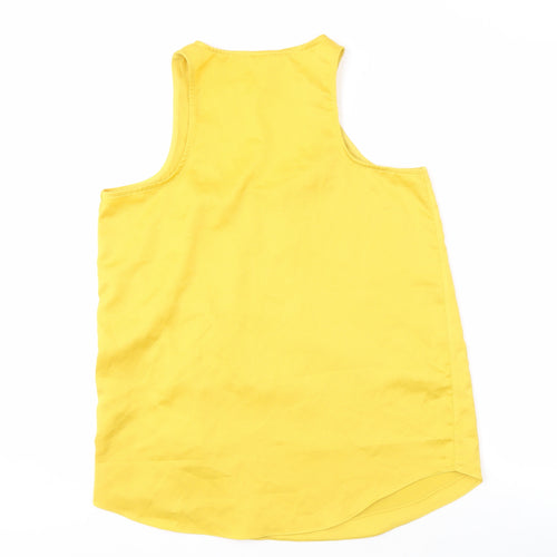River Island Women's Yellow Tank Top Size 10 Casual