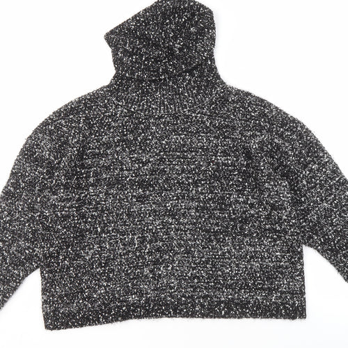Mango Women's Black Roll Neck Pullover Jumper S