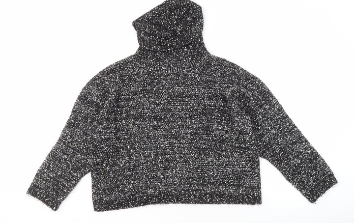 Mango Women's Black Roll Neck Pullover Jumper S