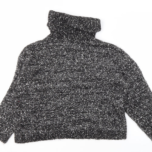 Mango Women's Black Roll Neck Pullover Jumper S