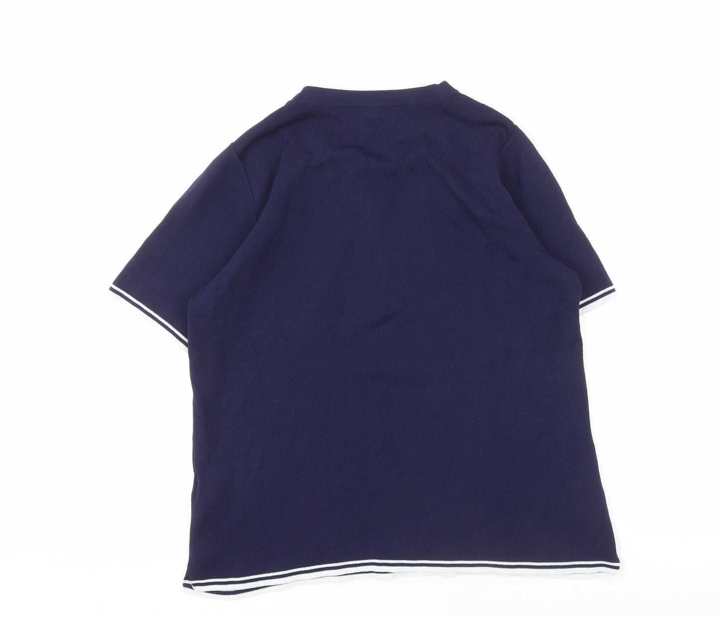 Next Women's Blue Crew Neck T-Shirt, Size 16, Casual