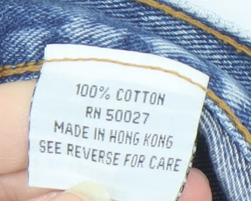 Bill Blass Women's Blue Denim Midi Pencil Skirt Size 10