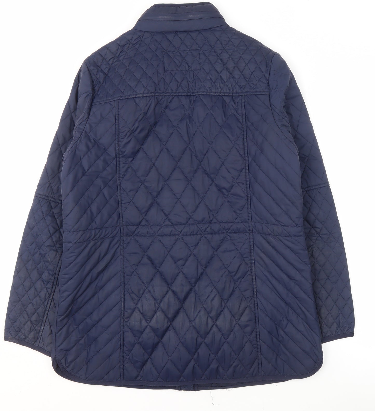 Marks and Spencer Women's Blue Quilted Jacket Size 14