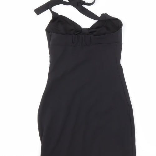 Zara Women's Black Bodycon Dress, Size 12, Party Style