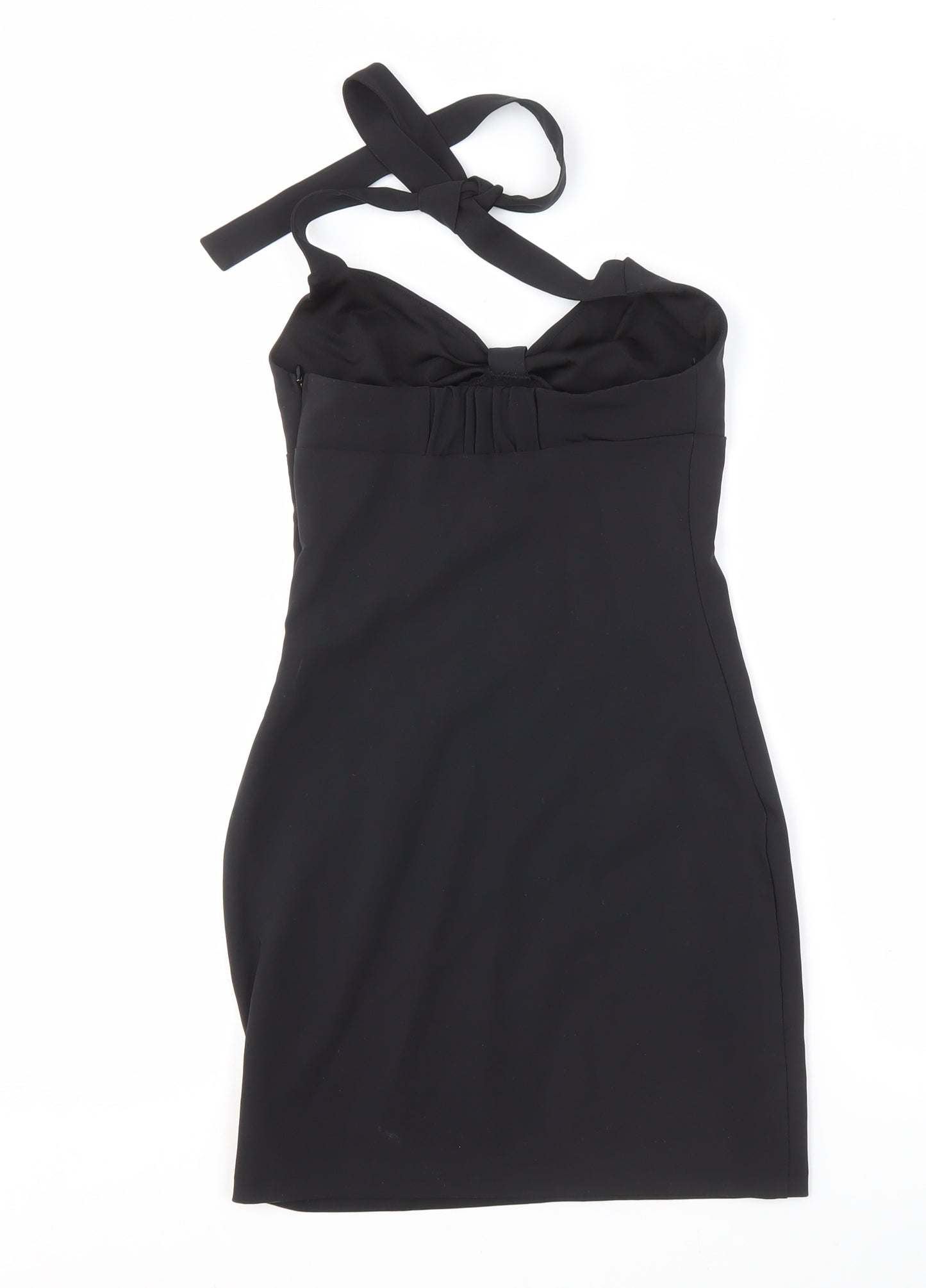 Zara Women's Black Bodycon Dress, Size 12, Party Style