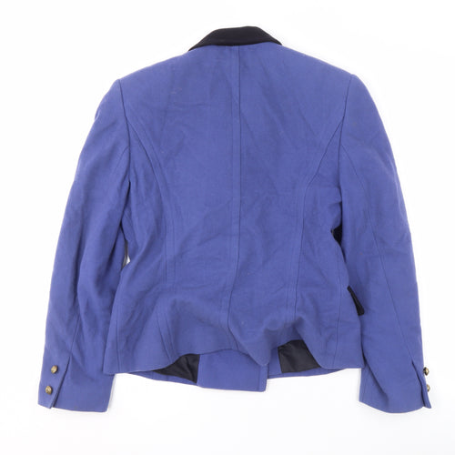 Country Casuals Women's Blue Double-Breasted Blazer Size 10
