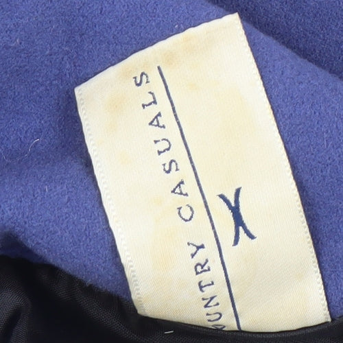 Country Casuals Women's Blue Double-Breasted Blazer Size 10