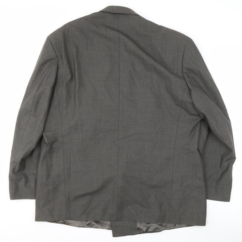 Marks and Spencer Men's Grey Double-Breasted Blazer 46S