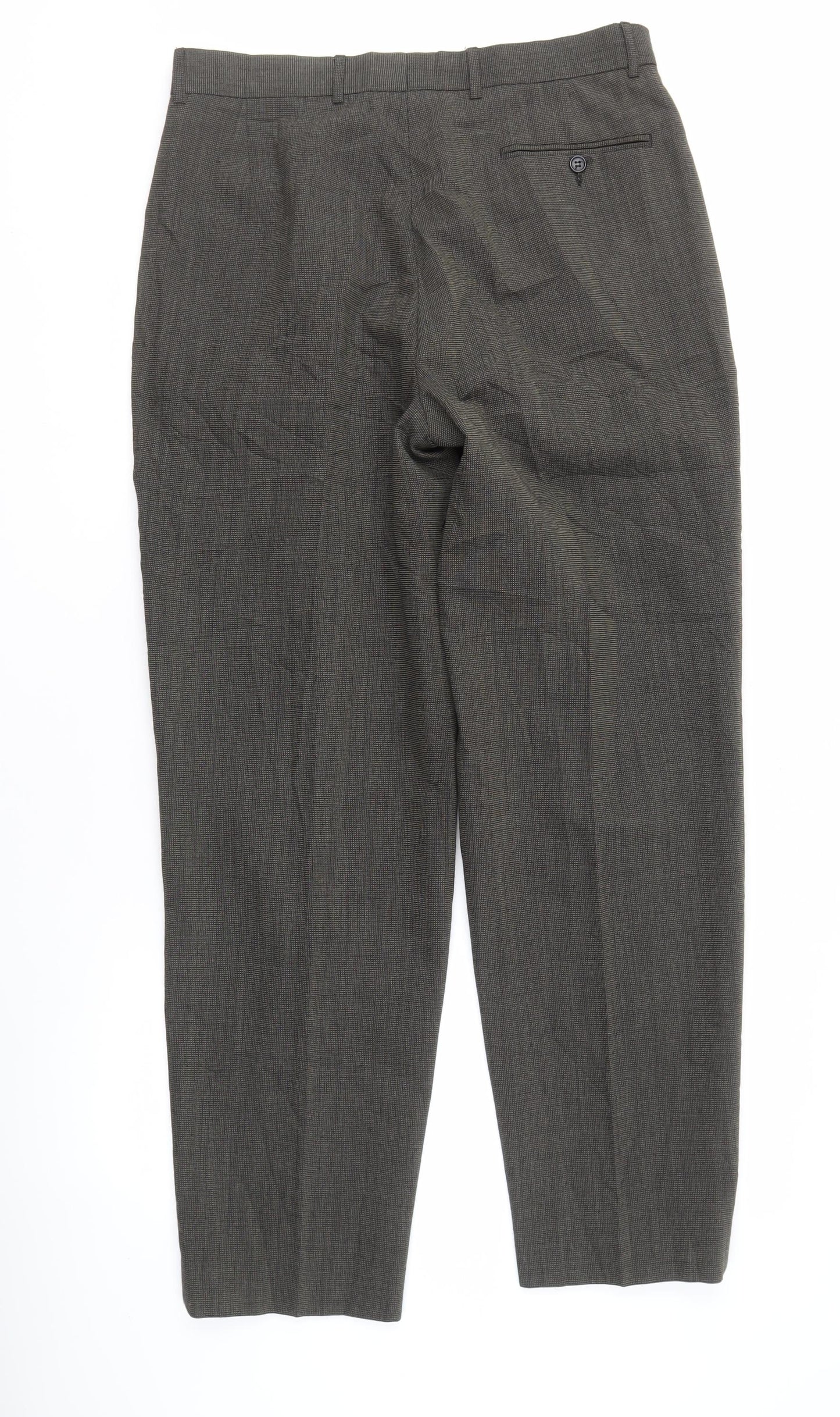 Charly O'Brian Men's Grey Dress Pants, Size 34, Business Wear