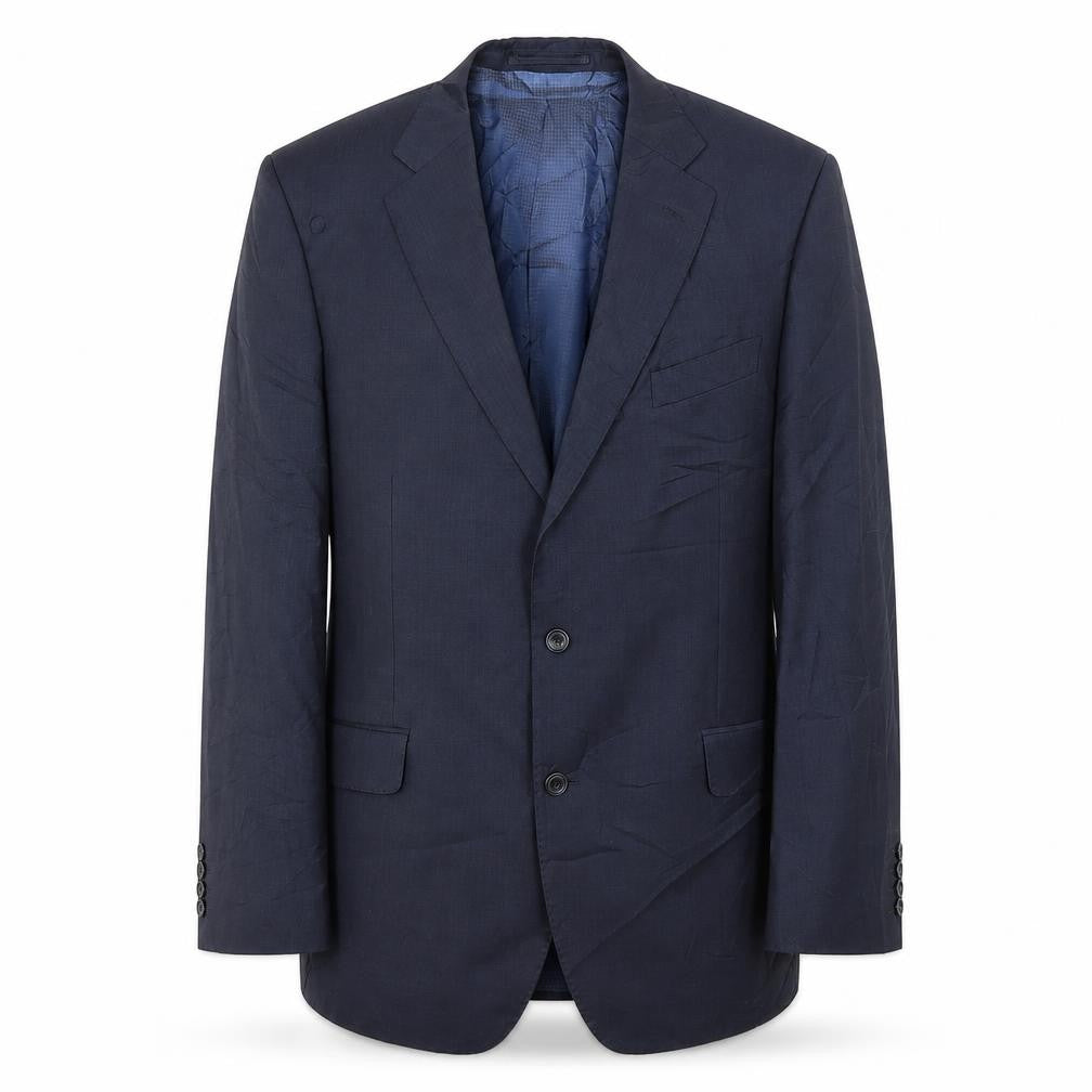 Marks and Spencer Men's Blue Wool Blazer, Size 42