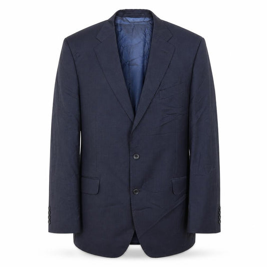 Marks and Spencer Men's Blue Wool Blazer, Size 42