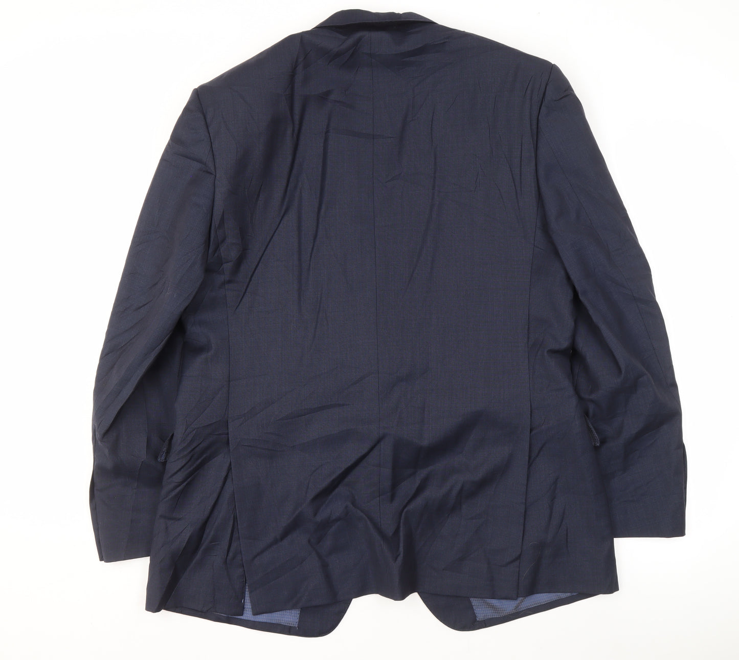 Marks and Spencer Men's Blue Wool Blazer, Size 42