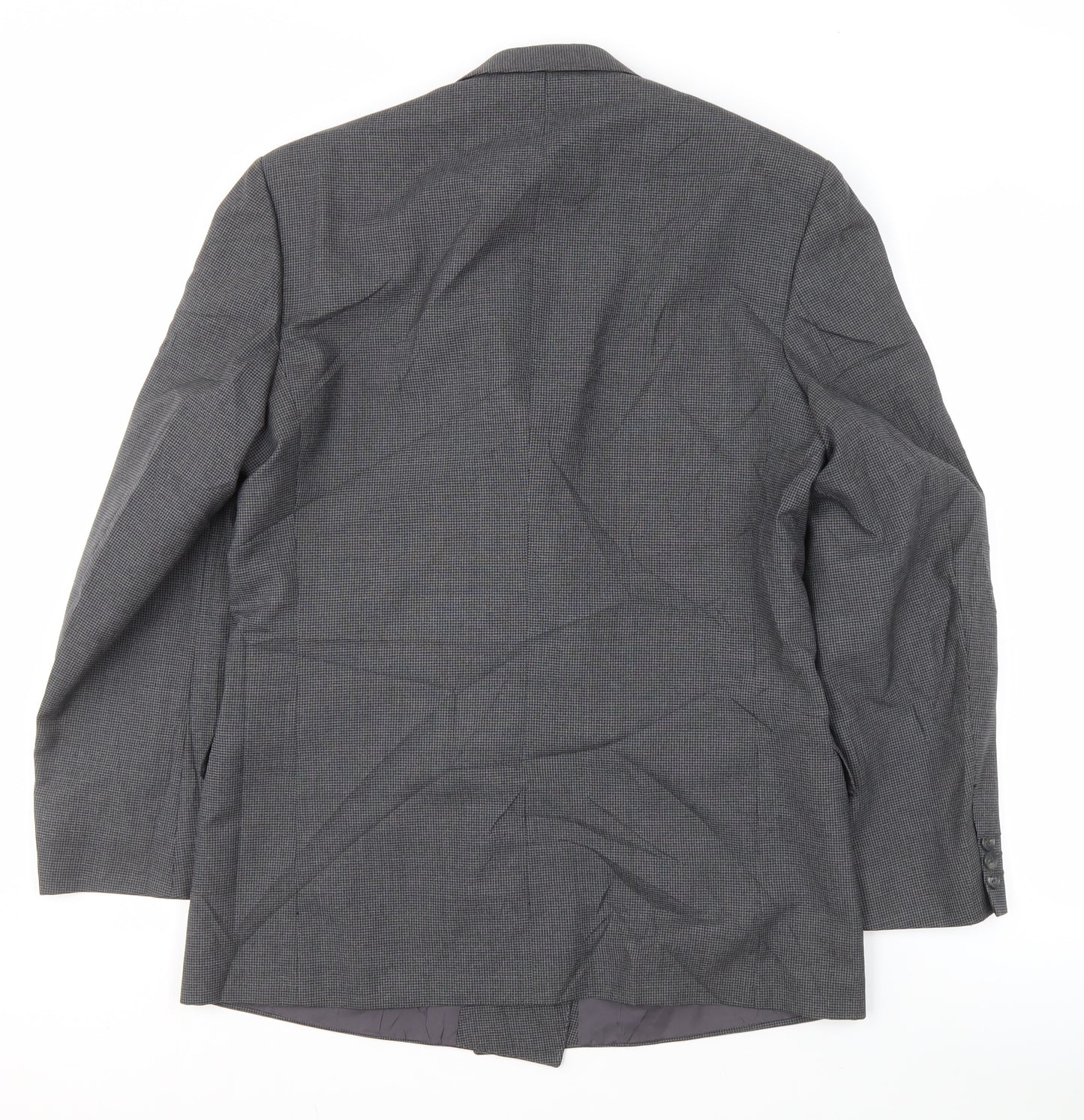 Pinstripe Men's Grey 40 Regular Fit Blazer Jacket