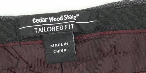 Cedar Wood State Men's Grey Dress Pants, 30R