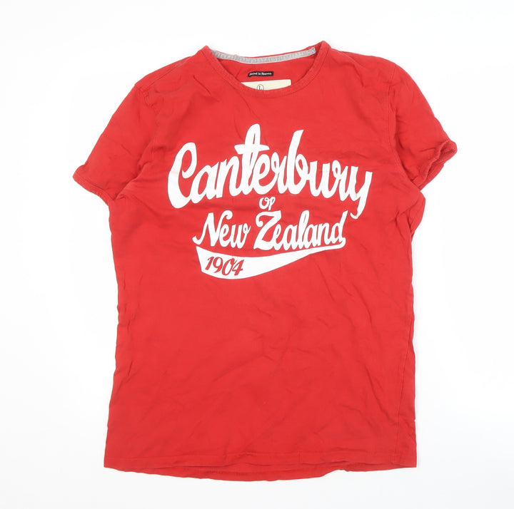 Canterbury Red Men's Graphic Print Sports T-Shirt L
