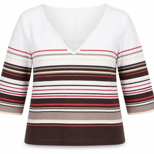 Maine New England Women's Striped T-Shirt Multicoloured Size 18
