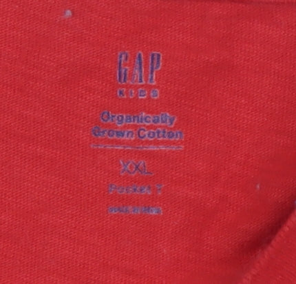 GAP Men's Red 2XL Long Sleeve T-Shirt