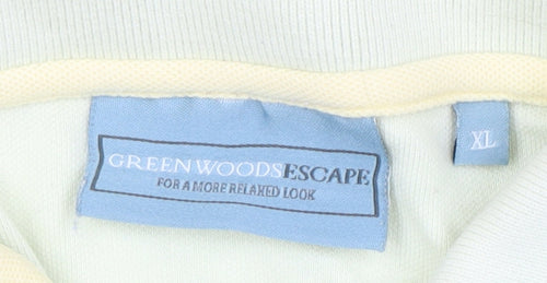 Greenwoods Escape Men's Ivory Polo Shirt XL