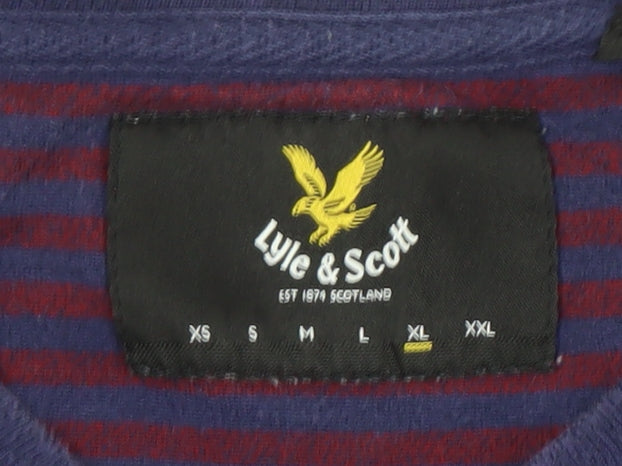 Lyle & Scott Men's Multicoloured XL Striped T-Shirt
