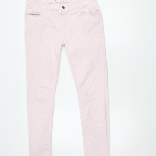 Zara Basic Women's Pink Jeans - Size 12 Trendy