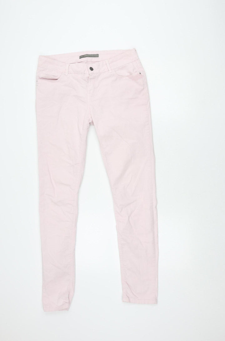 Zara Basic Women's Pink Jeans - Size 12 Trendy