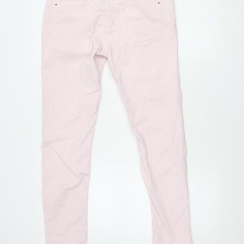 Zara Basic Women's Pink Jeans - Size 12 Trendy