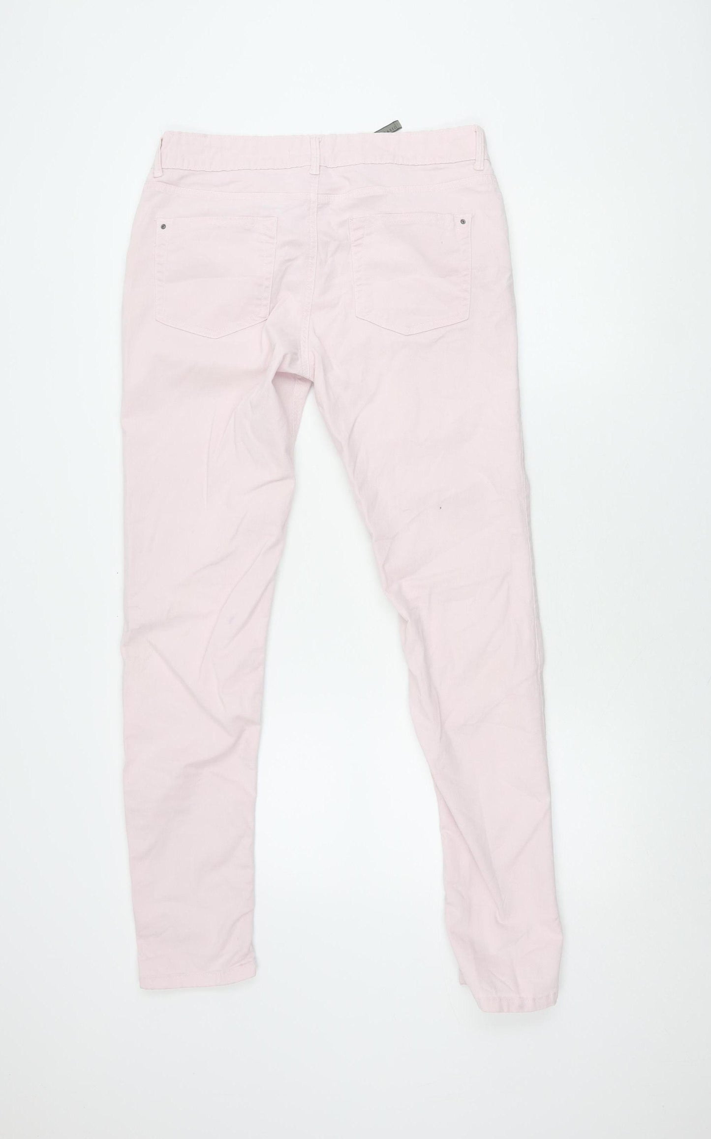 Zara Basic Women's Pink Jeans - Size 12 Trendy