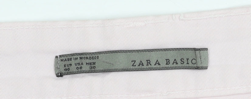 Zara Basic Women's Pink Jeans - Size 12 Trendy