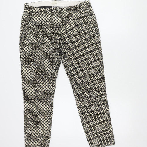 H&M Women's Multicoloured Geometric Trousers Size 12