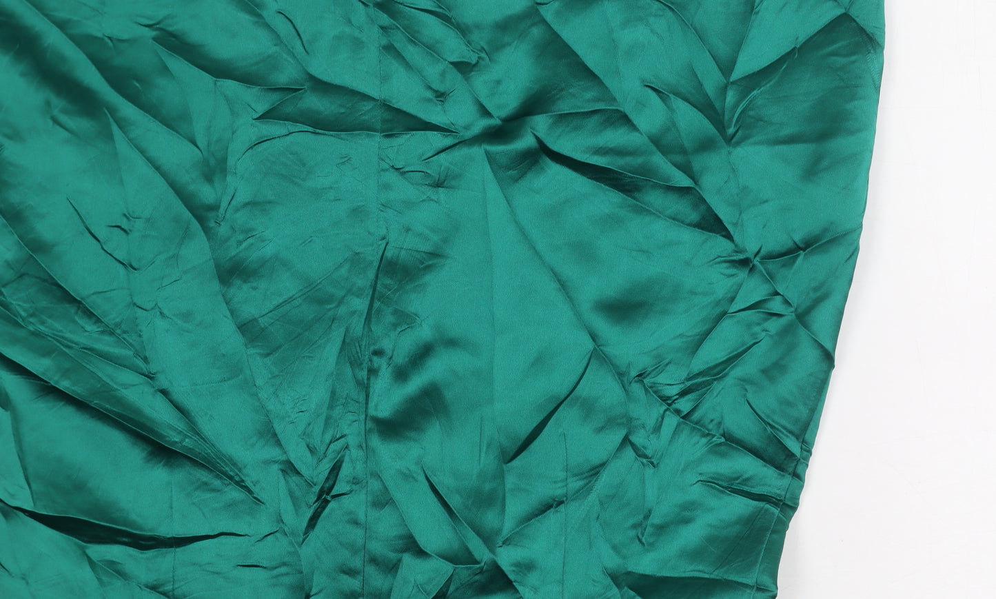 Zara Women's Green Slip Dress, Size S, Sleeveless